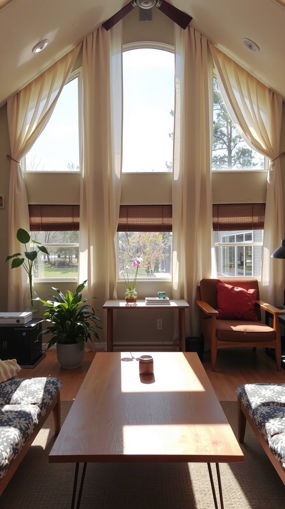 elevate curtains for illusion