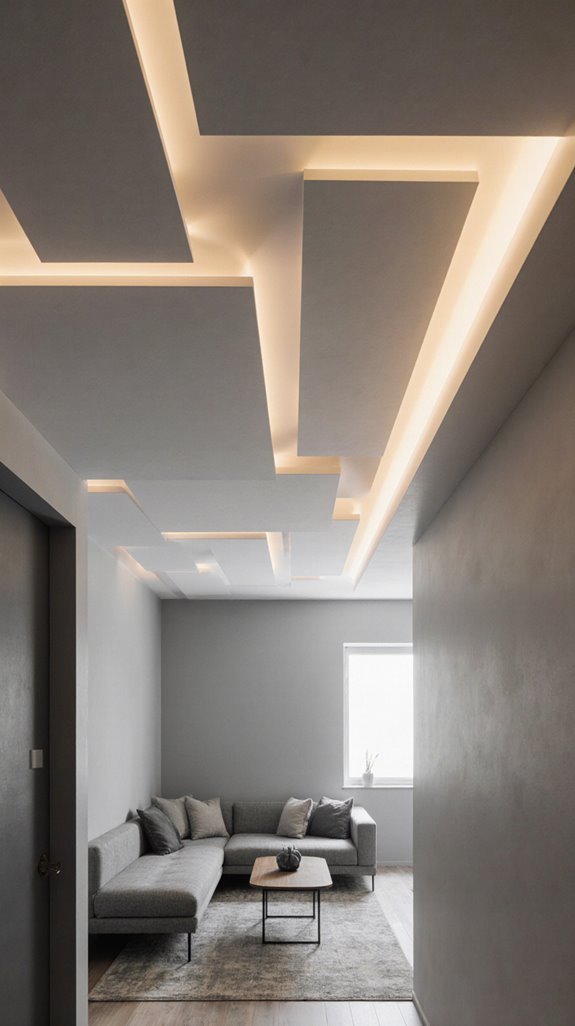 elevated floating panel design