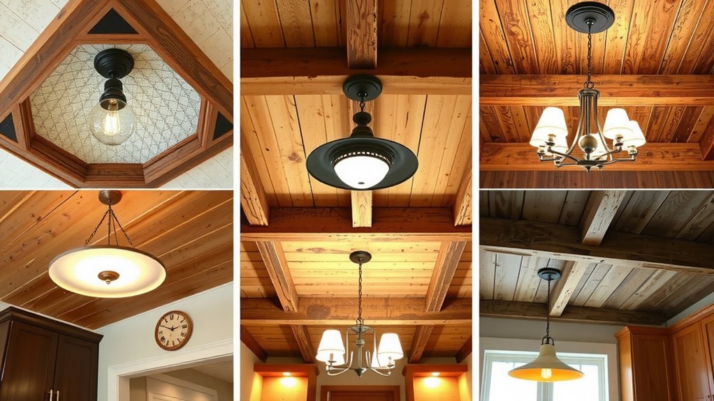 farmhouse kitchen ceiling designs