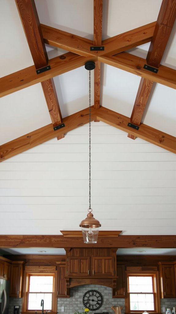 farmhouse kitchen ceiling options