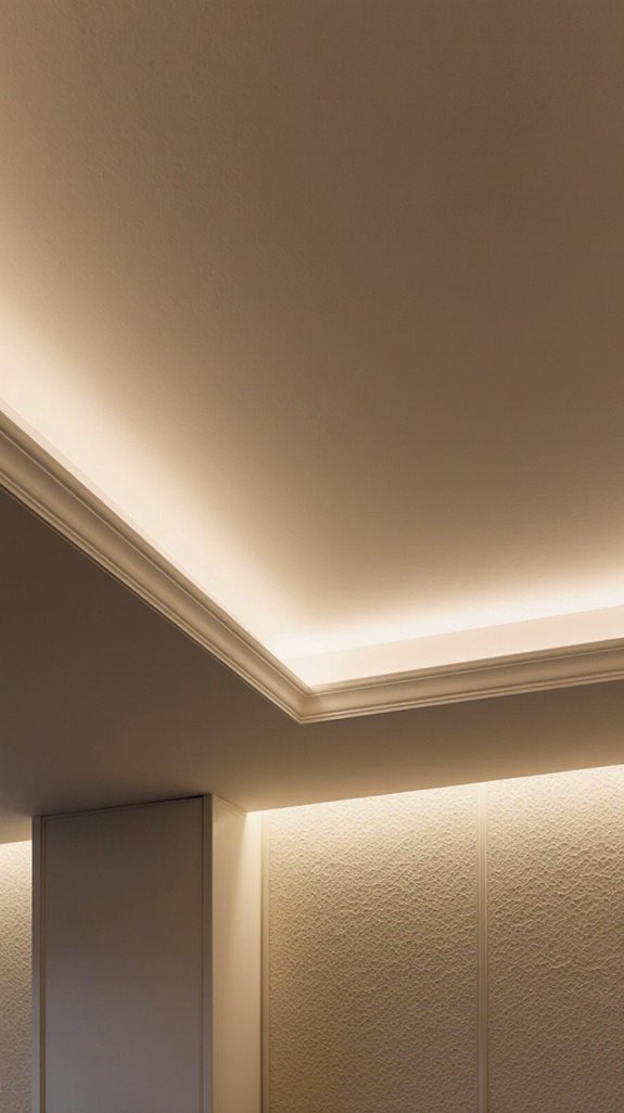 floating ceiling with cove