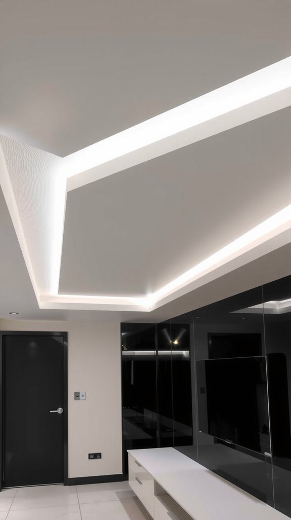 floating ceilings with illumination