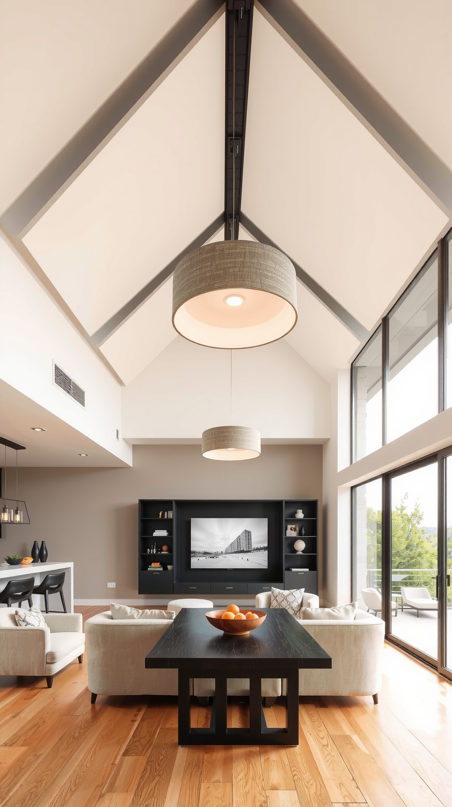 floating panels create height