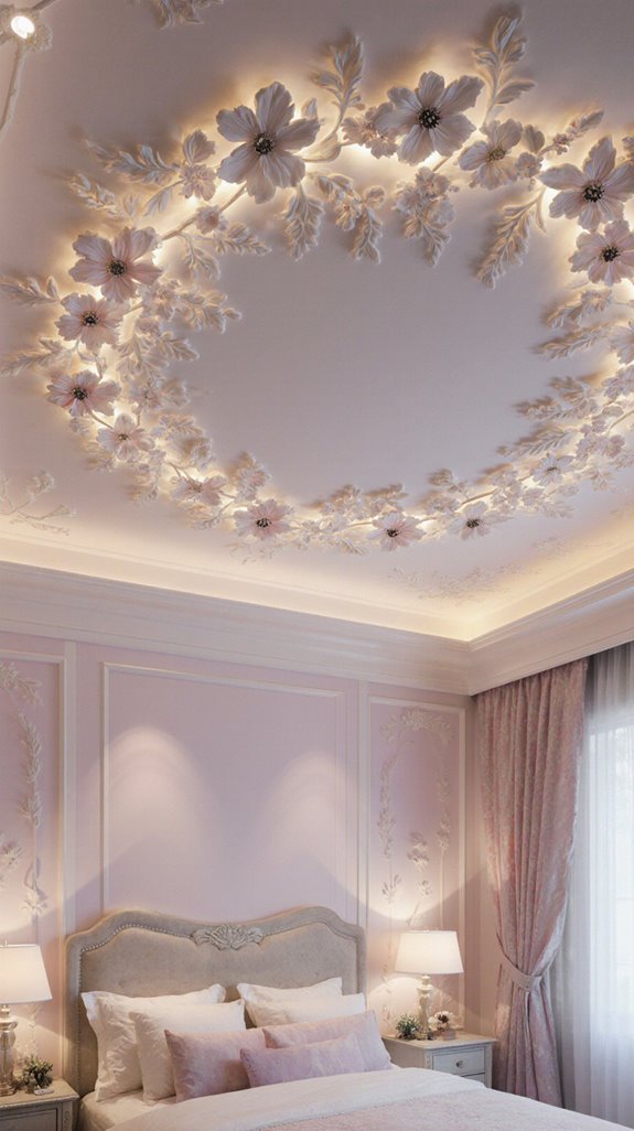 floral ceiling design ideas