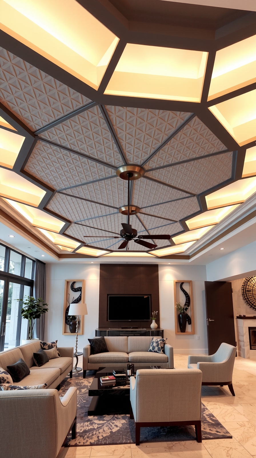 geometric designs enhancing interiors