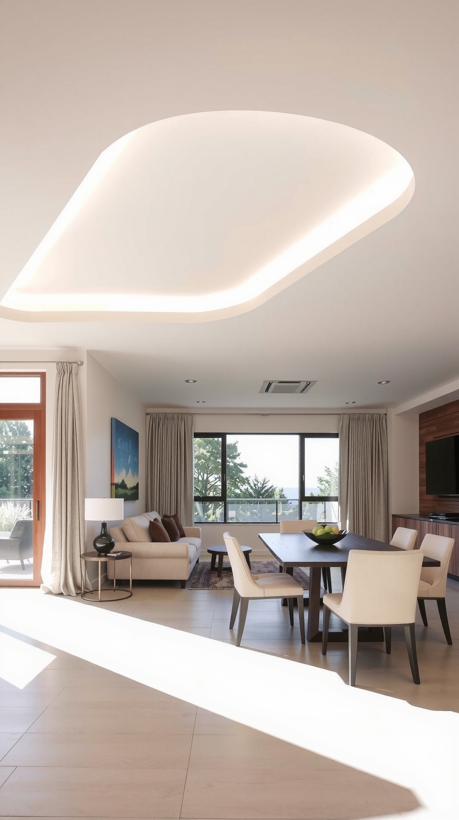 l shaped ceiling design elegance