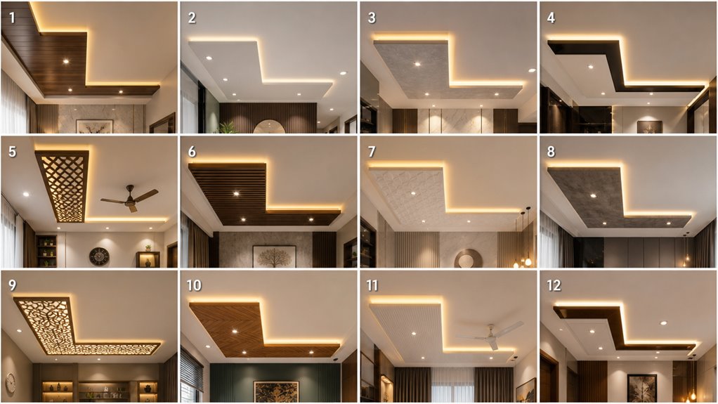 l shaped ceiling design ideas