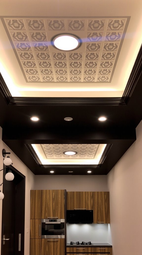 layered ceiling zone separation