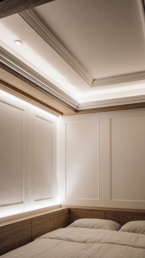 layered ceilings enhance space
