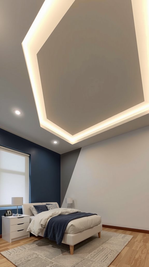 led strips enhance pop ceilings