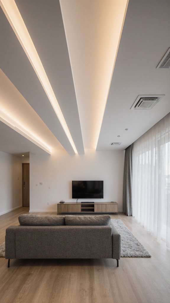 lengthening beams with lighting