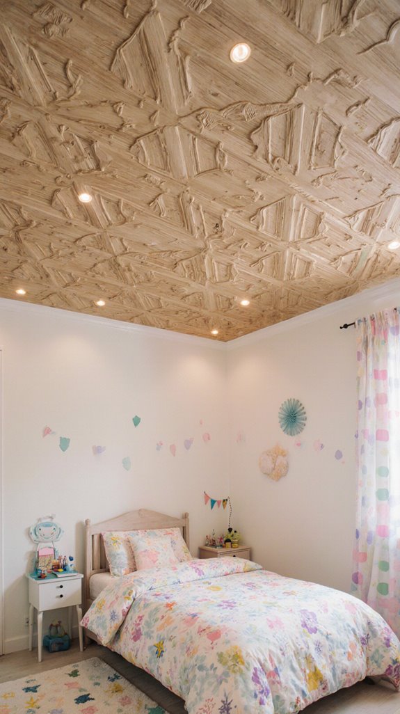 light wood veneer ceilings