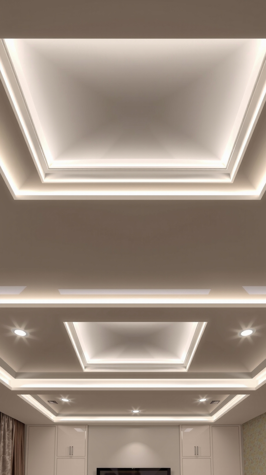 minimalist grid ceiling designs