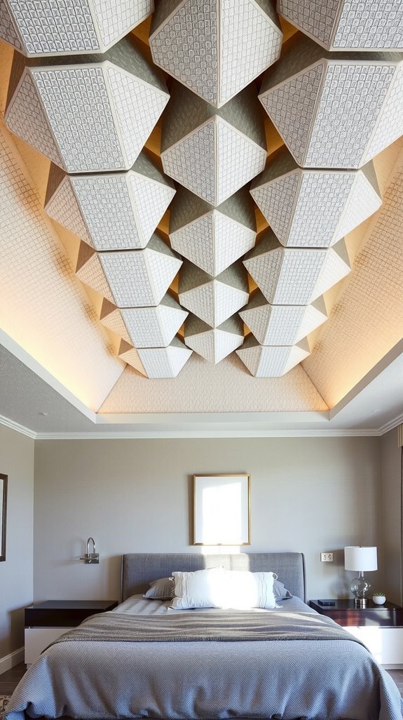 modern geometric ceiling designs