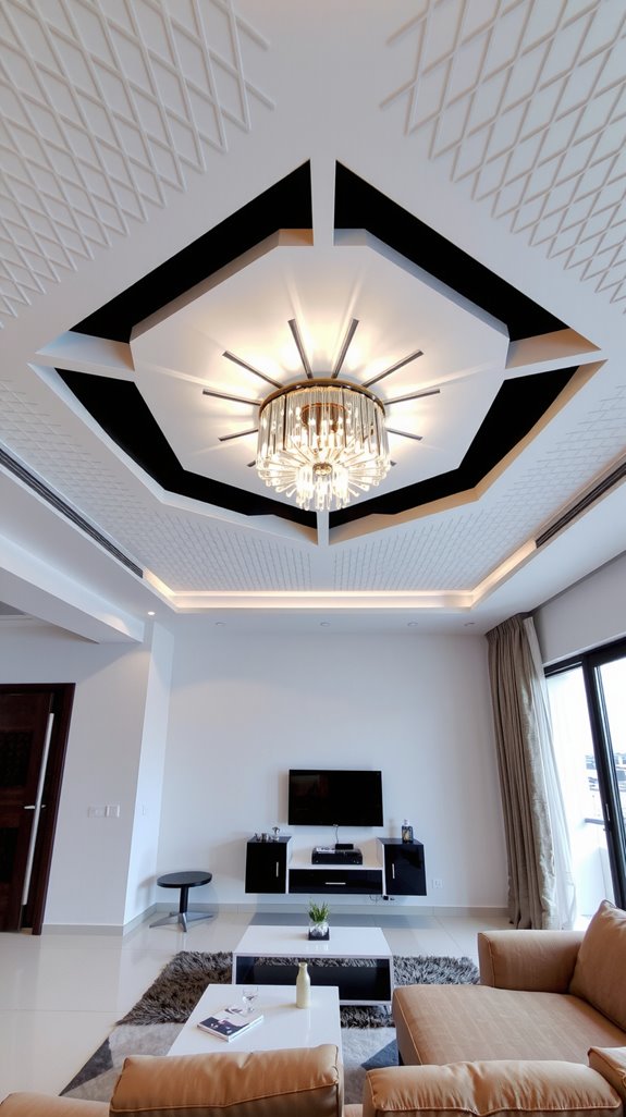 precision geometric ceiling designs