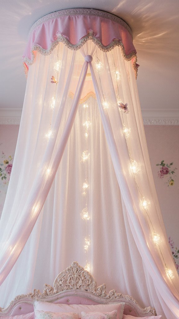 princess canopy fairy lights