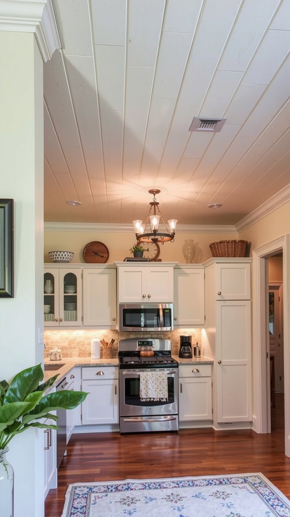 refined tongue and groove ceilings