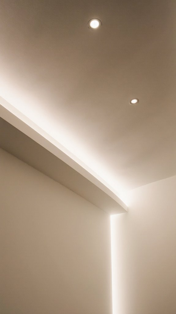 seamless ceiling and wall