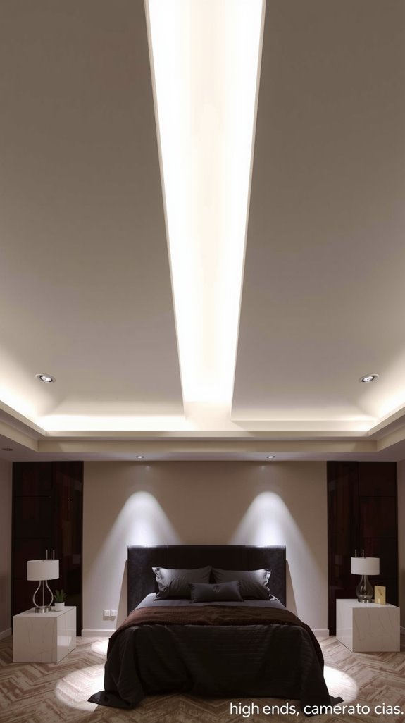 sleek pop ceiling design