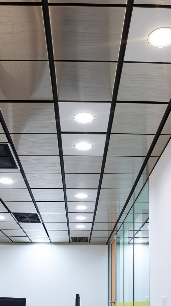 sleek sustainable metal ceilings