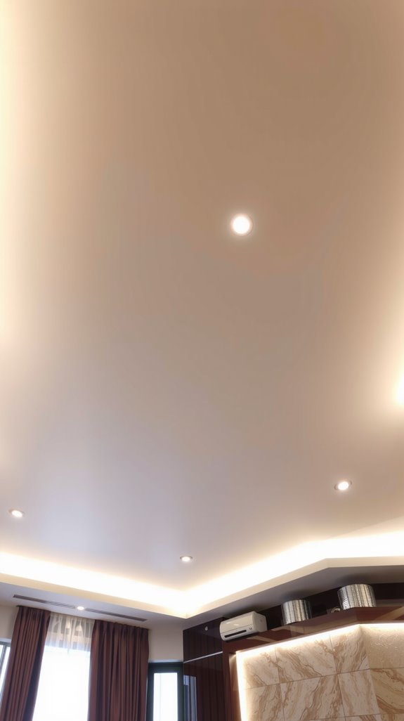 sleek symmetrical linear lighting