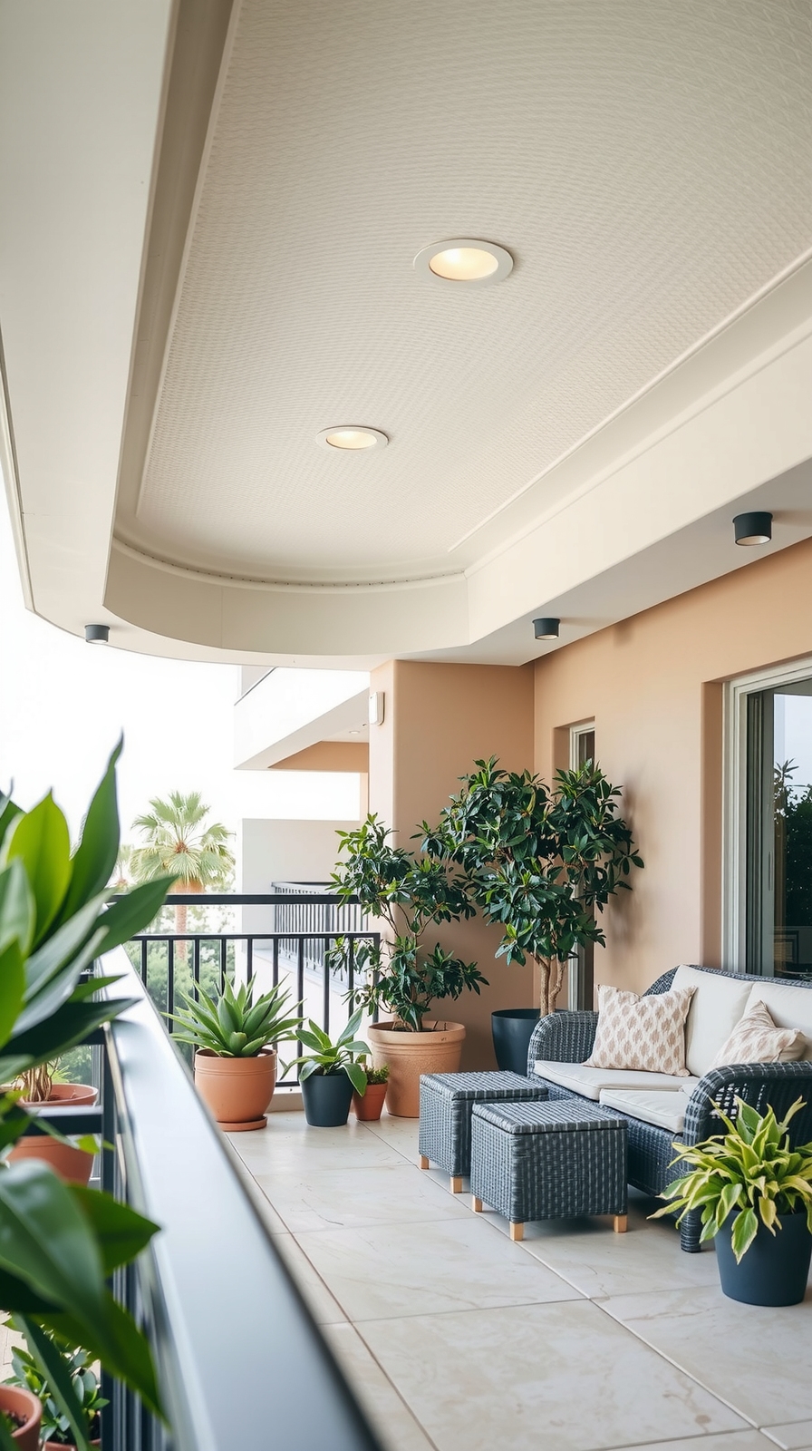 soft warm balcony ceilings