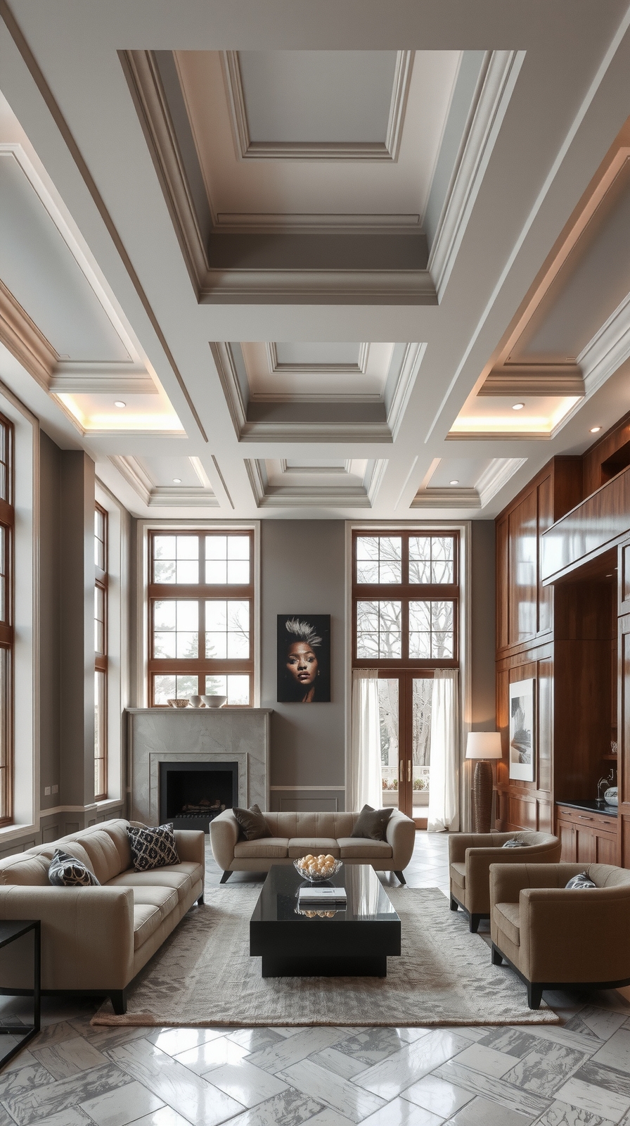 stylish depth with ceilings