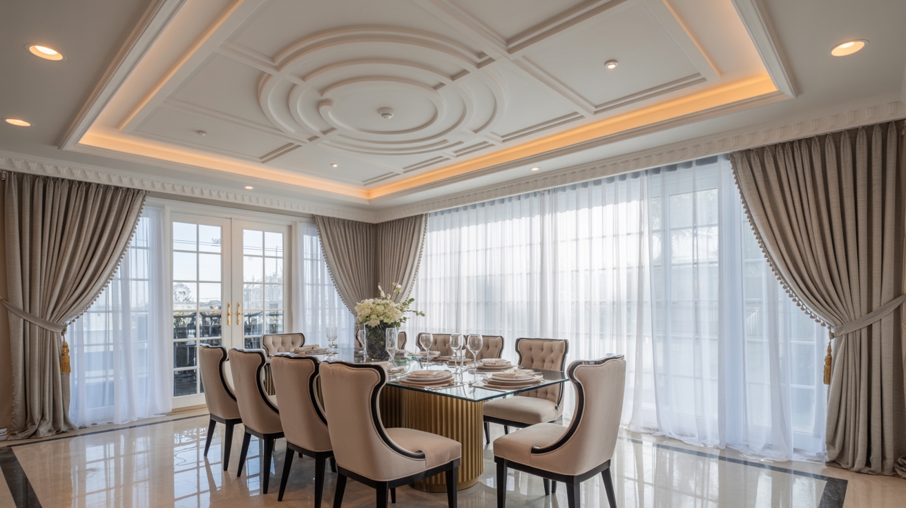 stylish dining room ceilings