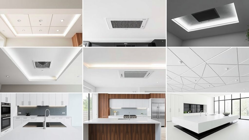 stylish functional kitchen ceilings