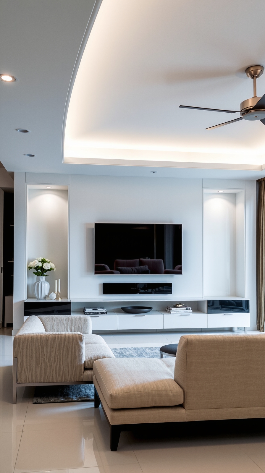 stylish minimalist tv design