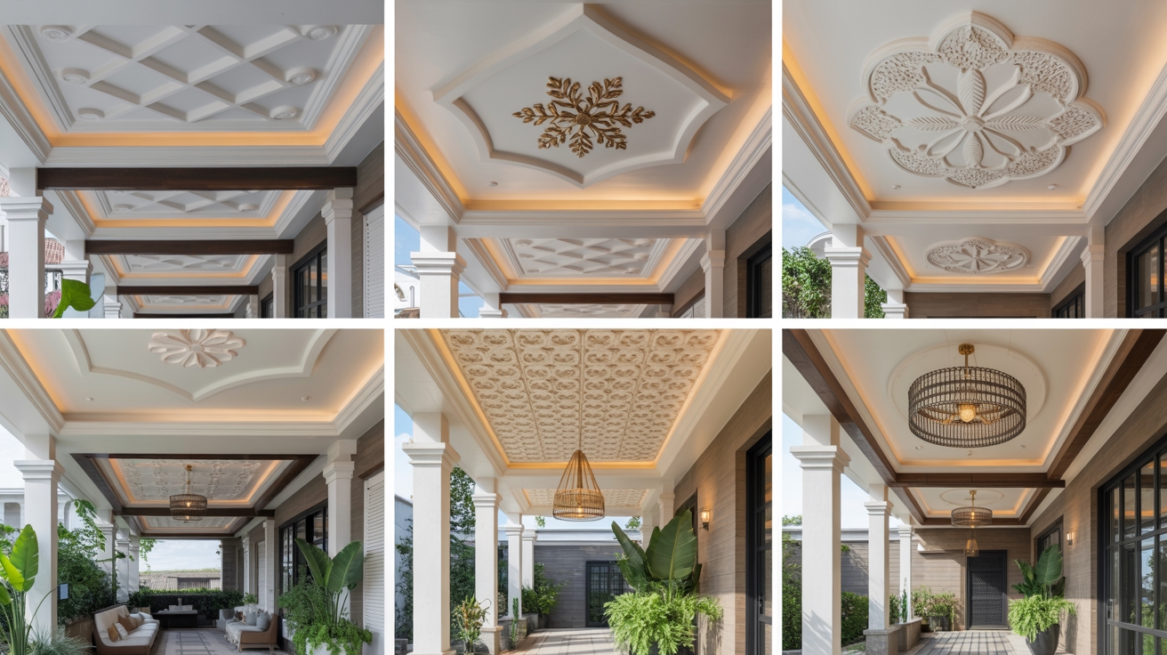 10 Porch POP Ceiling Design for Modern Lady Who Want a Stylish Outdoor Welcome