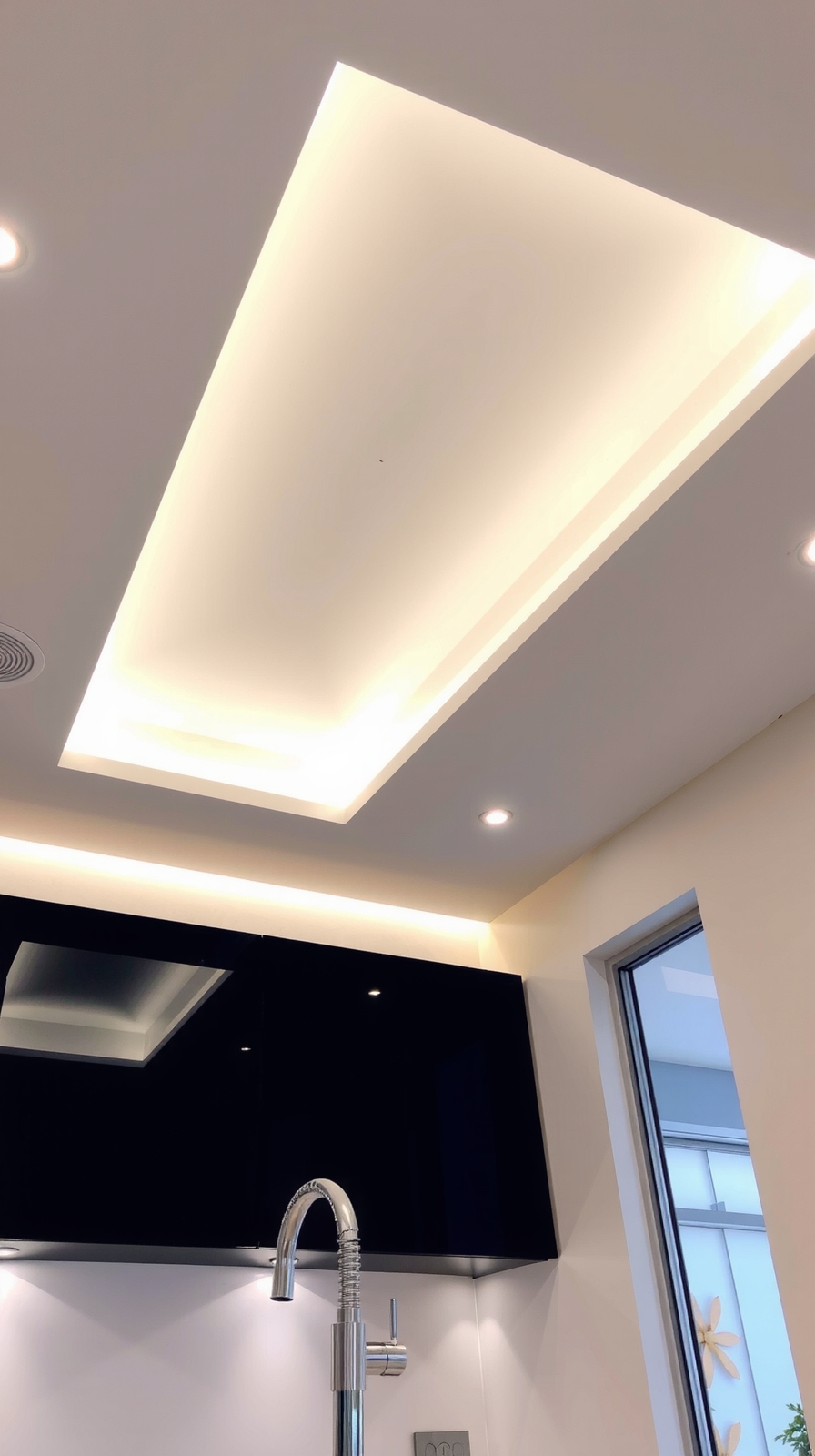 stylish u shaped lighting borders
