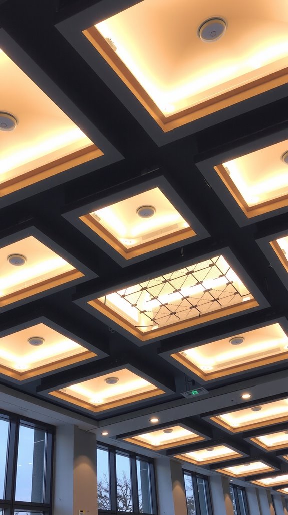 subtle lighting and branding