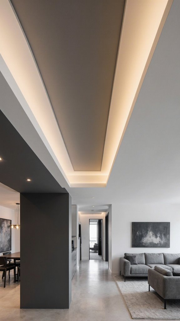 two tone ceiling design separation