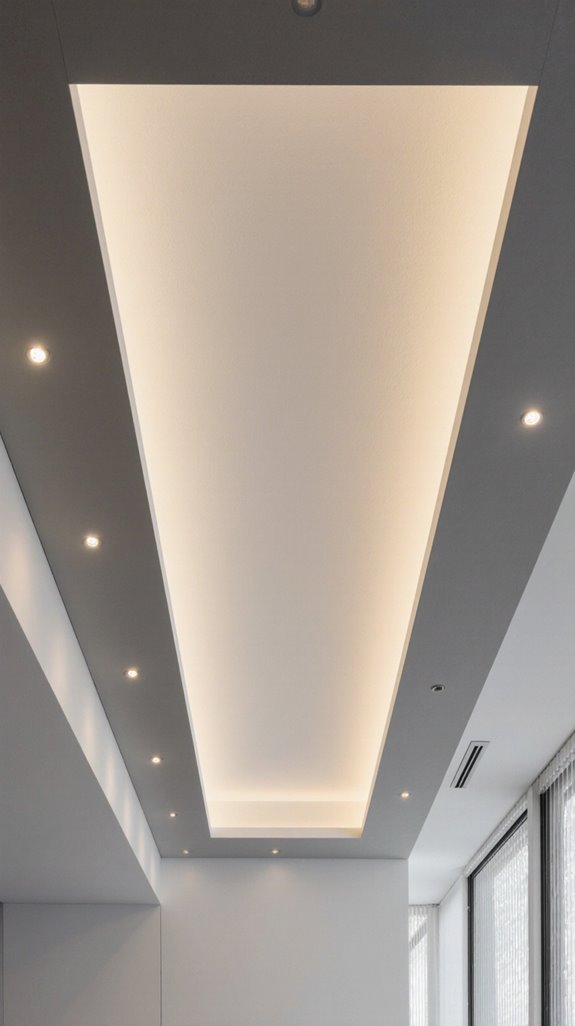 two tone ceiling height illusion