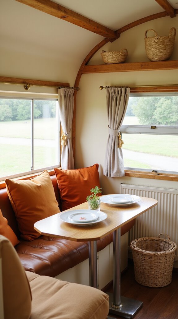 warm neutrals timber accents