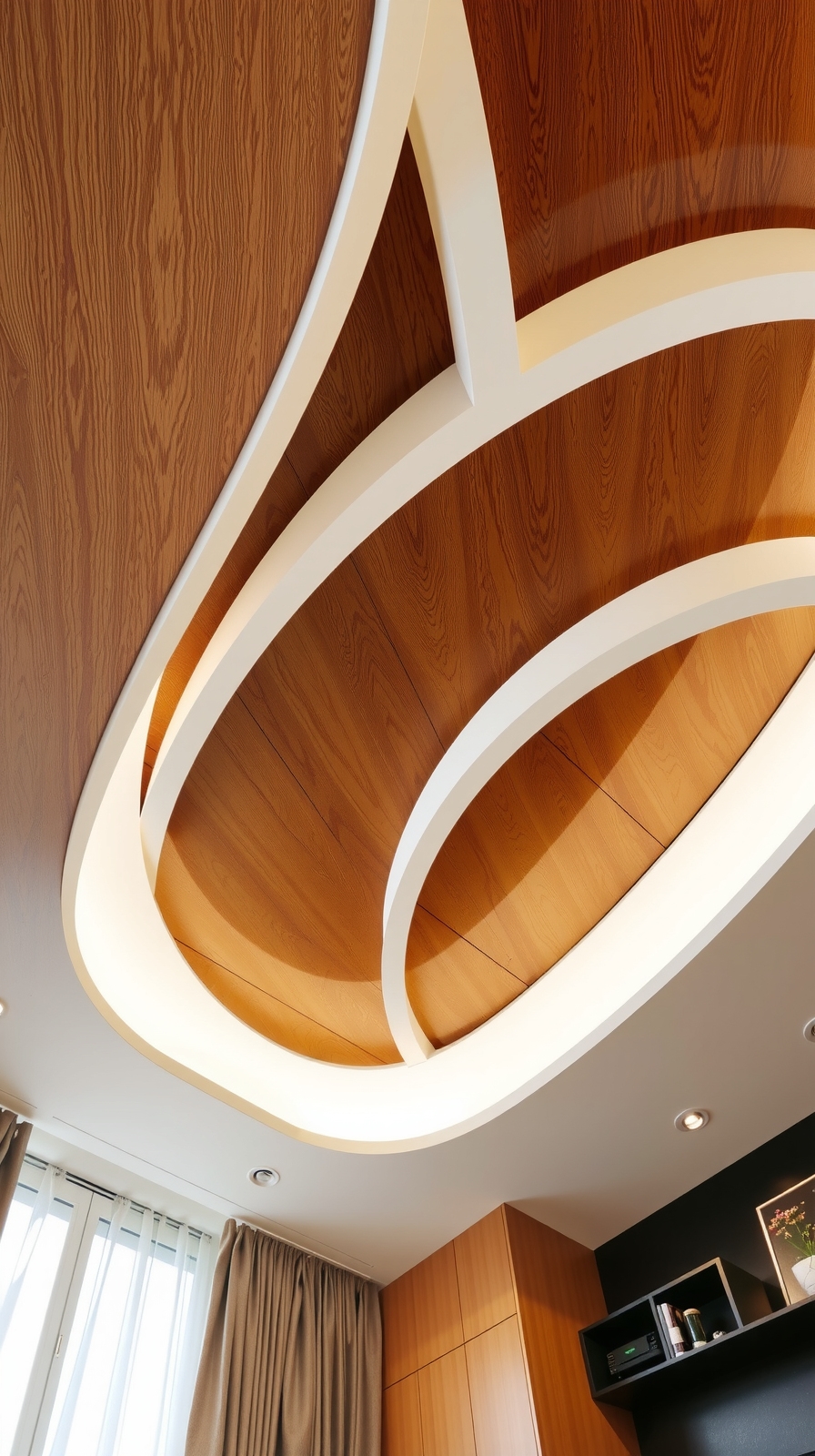 warm textured wood ceilings