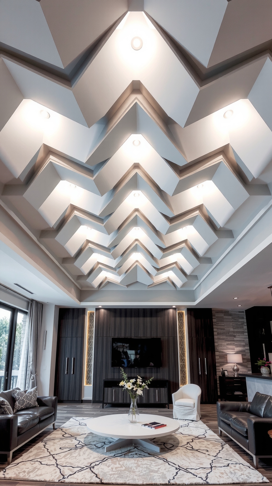 zigzag ceiling pattern transformation
