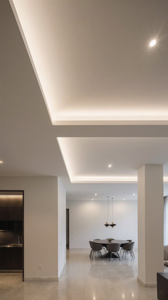 zone differentiation with ceilings
