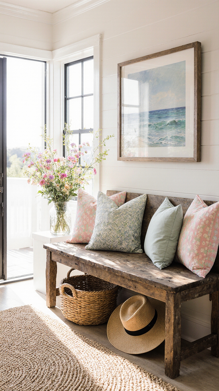 brighten entryway for summer