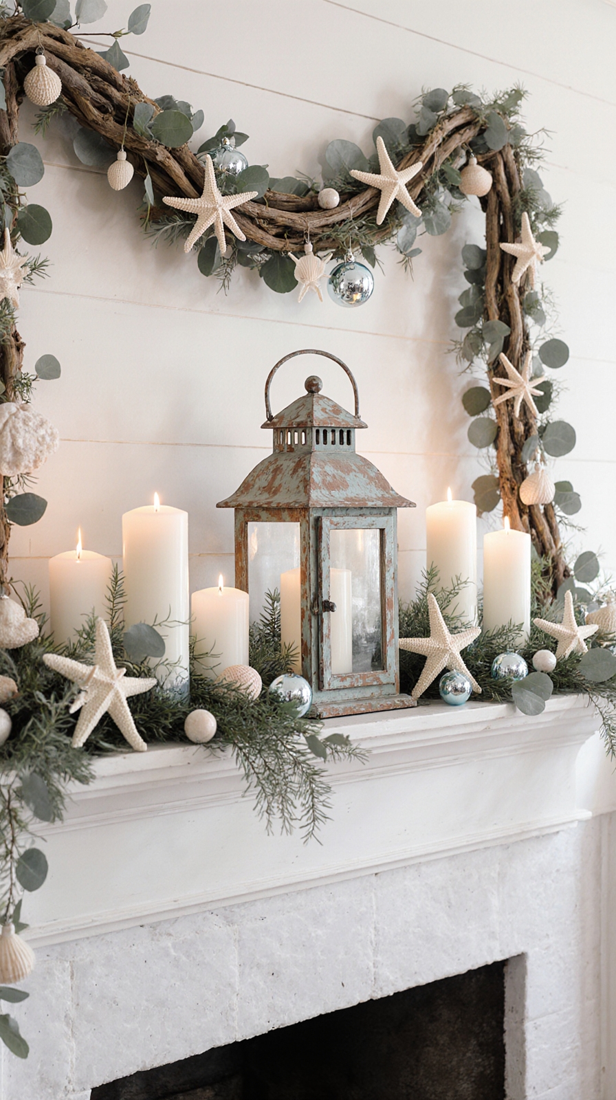 coastal mantel decor ideas