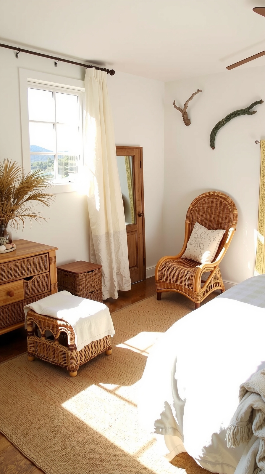 coastal rattan bedroom bliss
