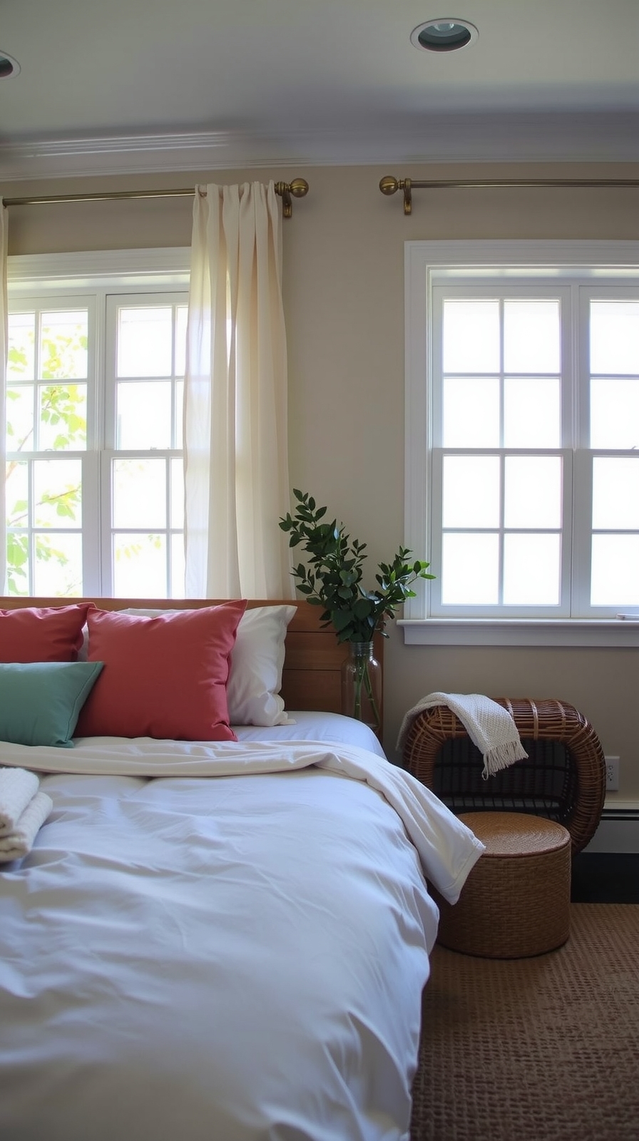cool airy summer bedroom