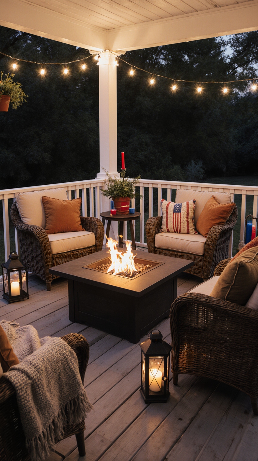 cozy fire pit seating