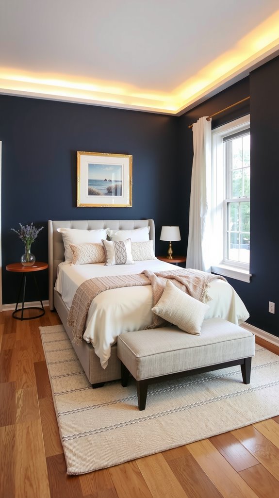 cozy navy room tips