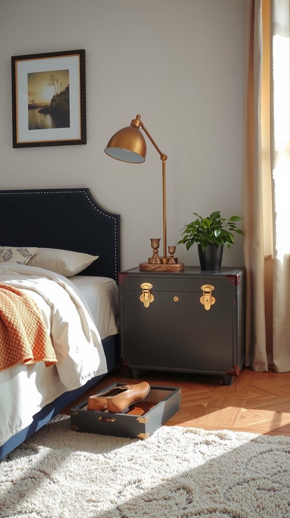 efficient bedroom storage solution