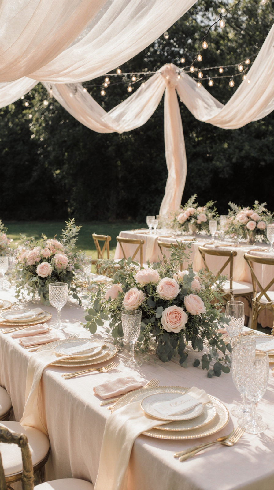 elegant blush and champagne