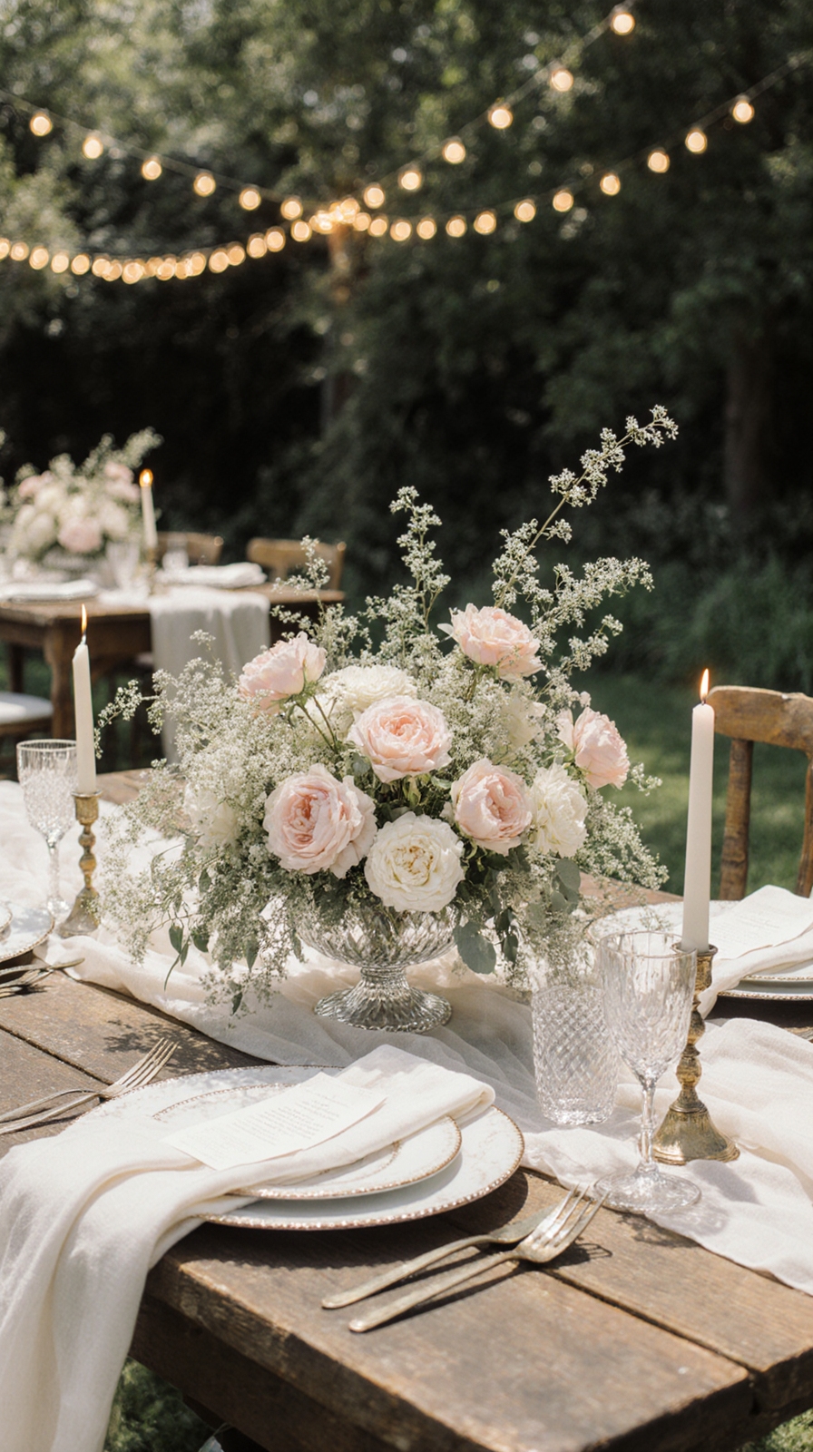 ethereal summer wedding florals