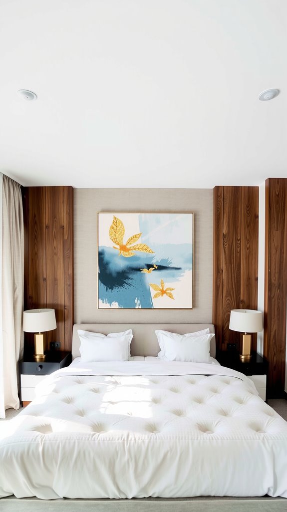 large art transforms bedroom