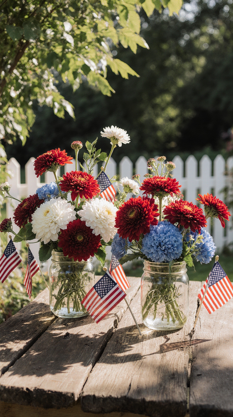 late summer patriotic blooms